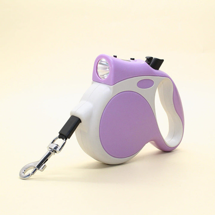 Enhance Your Pet's Walks with the Retractable Pet Leash Rope With Light