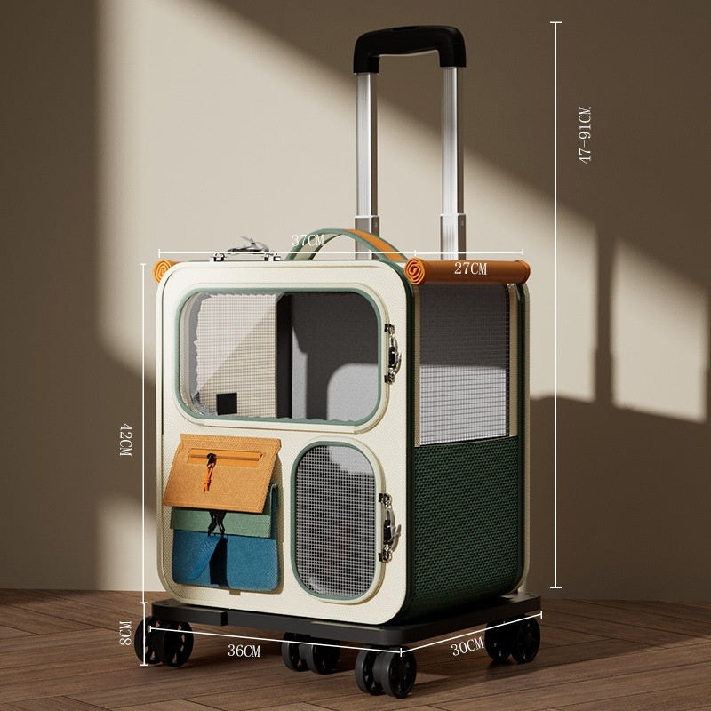 Discover the Ultimate Pet Travel Companion: Large Capacity Luggage Style Pet Carrier Backpack