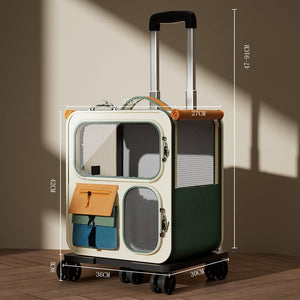 Discover the Ultimate Pet Travel Companion: Large Capacity Luggage Style Pet Carrier Backpack