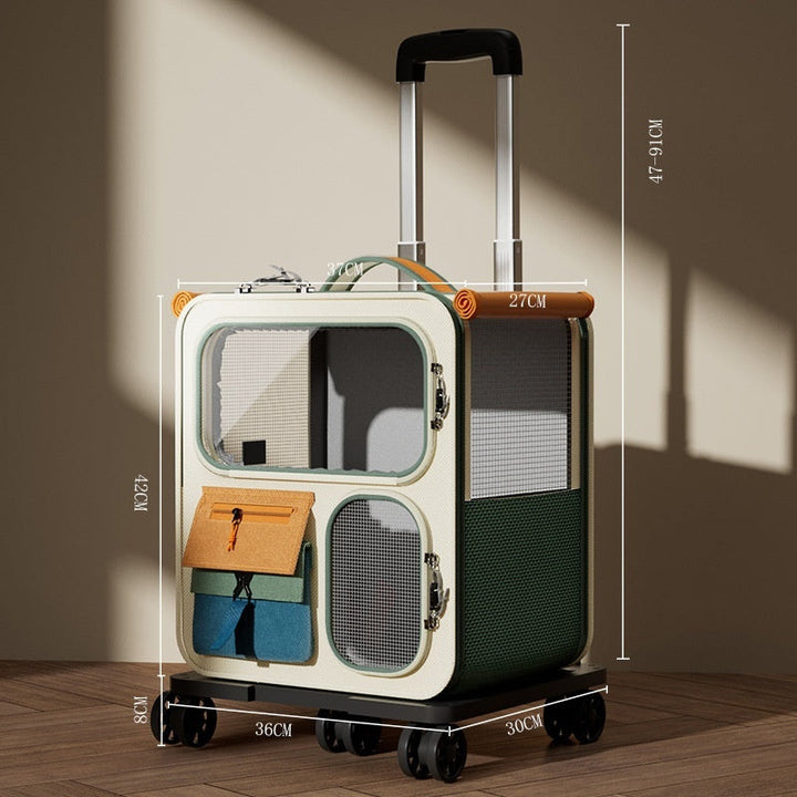 Discover the Ultimate Pet Travel Companion: Large Capacity Luggage Style Pet Carrier Backpack